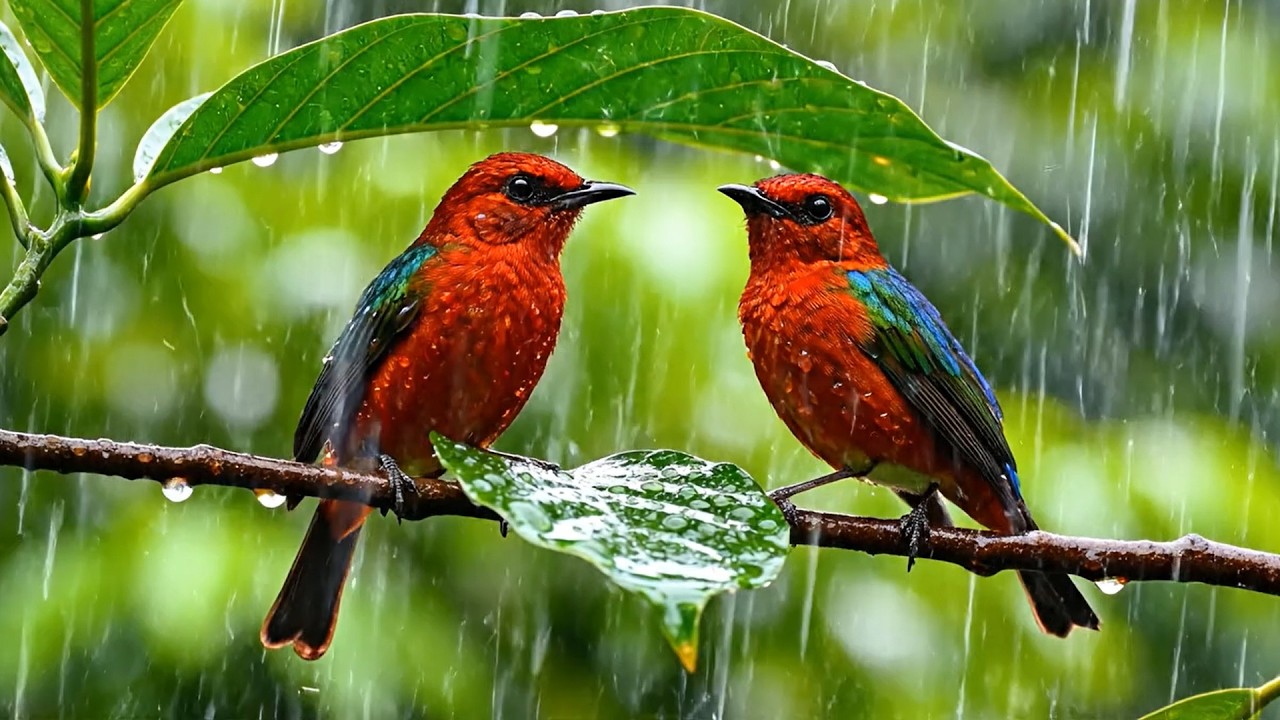 Soothing Rain with Birds 🕊️🌧️ Relax, Focus, and Find Inner Peace