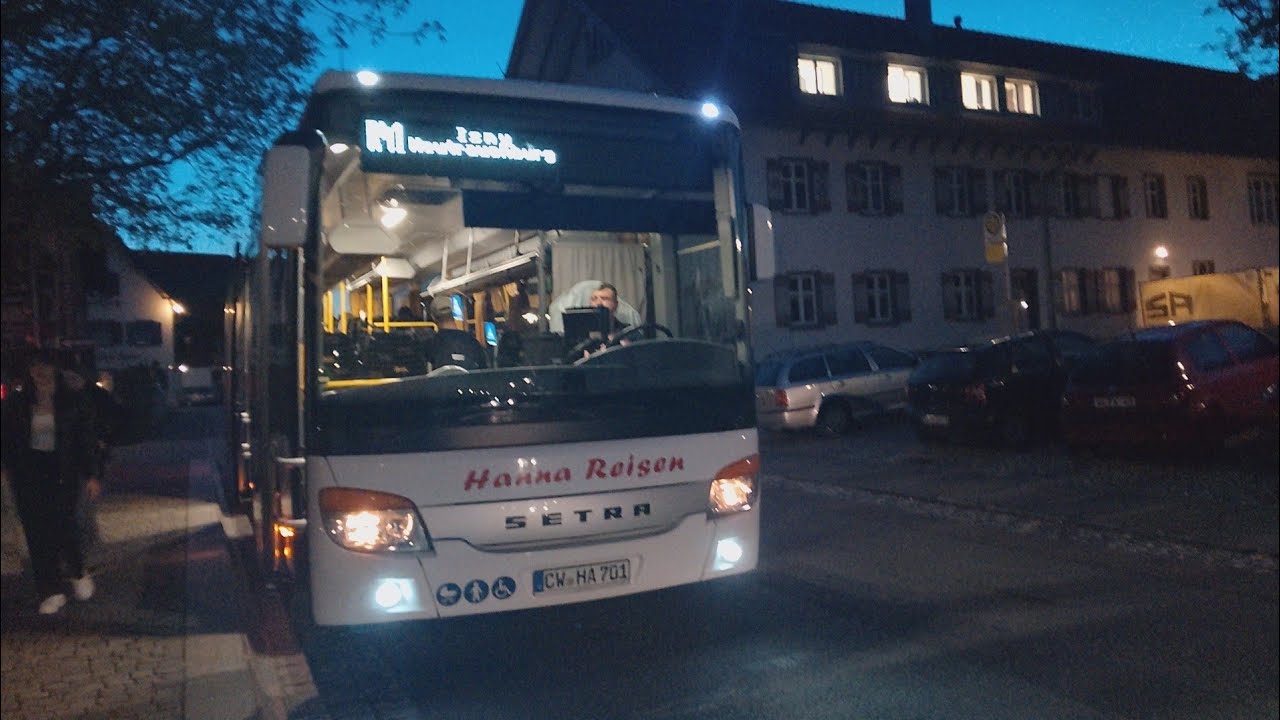 Sonnenuntergang mit dem Setra 415 LE Business Als R41 Von Wangen Omnibusbahnhof nach Eisenharz Ort