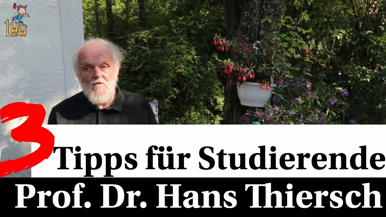 Soziale Arbeit: 3 Tipps für Studierende von Prof. Dr. Hans Thiersch