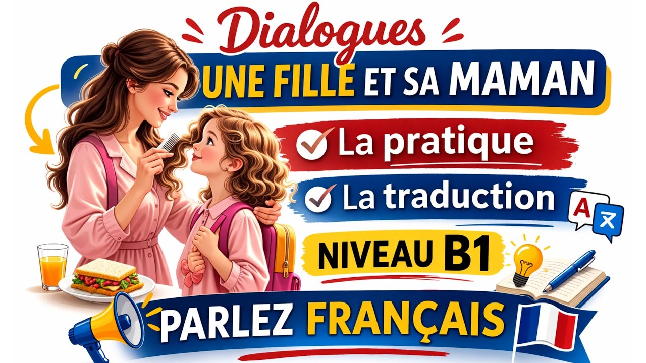 Français niveau B1 : Dialogues simples entre une maman et sa fille