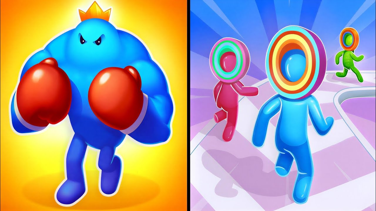Layer Man vs Punchy Race - Max Levels Unlocked Speedrun Gameplay