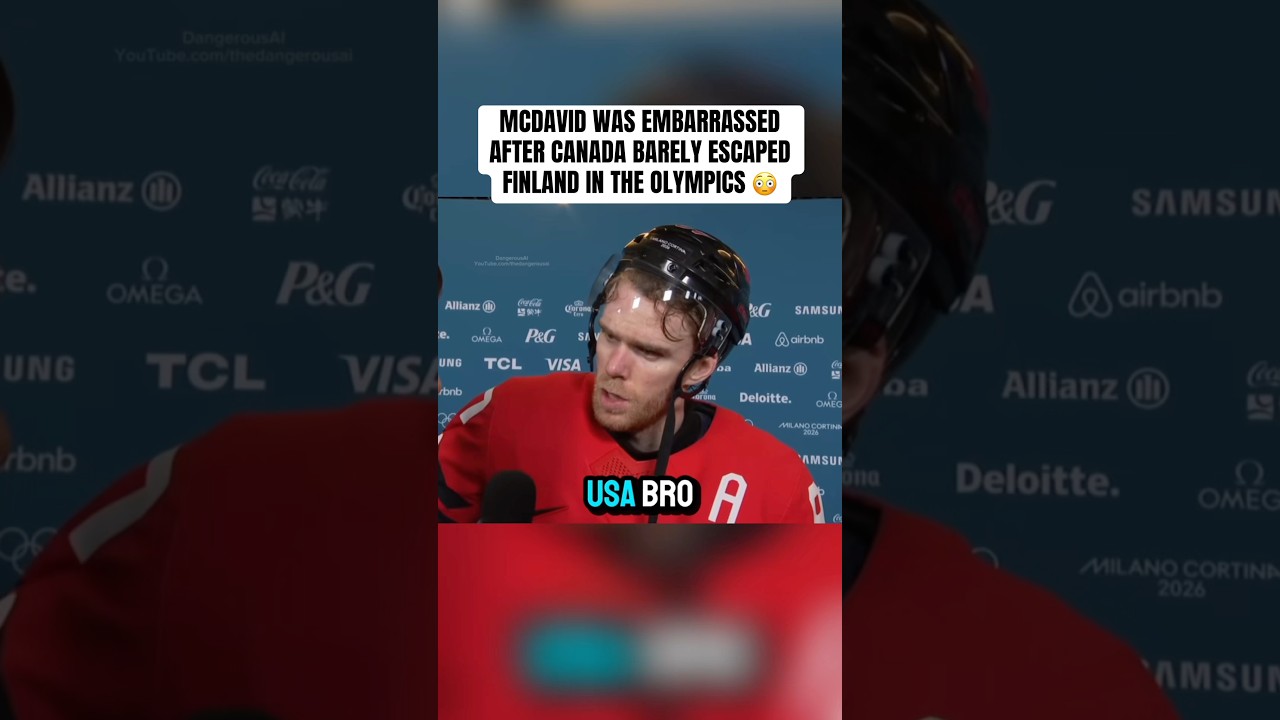 &ldquo;USA will beat us&rdquo; - Connor McDavid Postgame Interview - Olympics Semi Final - Canada 3-2 Finland