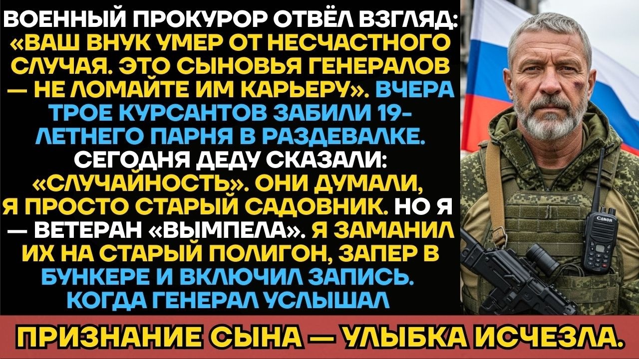 Генерал Побледнел, Услышав Запись Сына. Курсанты Не Знали, Что Старый Садовник – Офицер Вымпела...