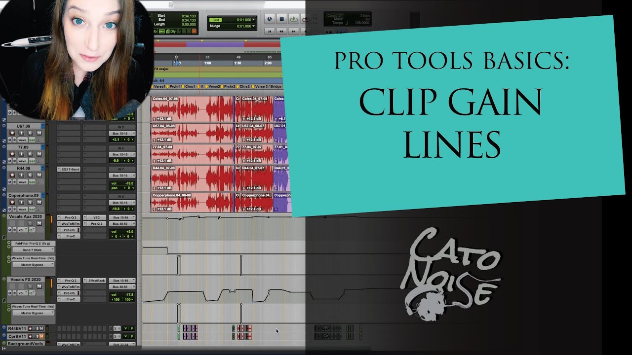 Pro Tools Basics: Clip Gain Lines
