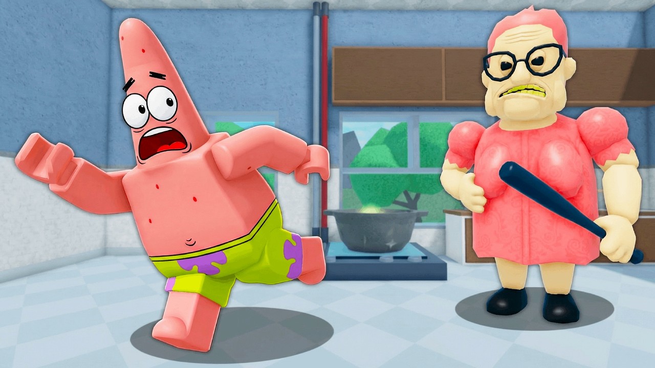 Patrick Plays: Barras Granny house Roblox Obby
