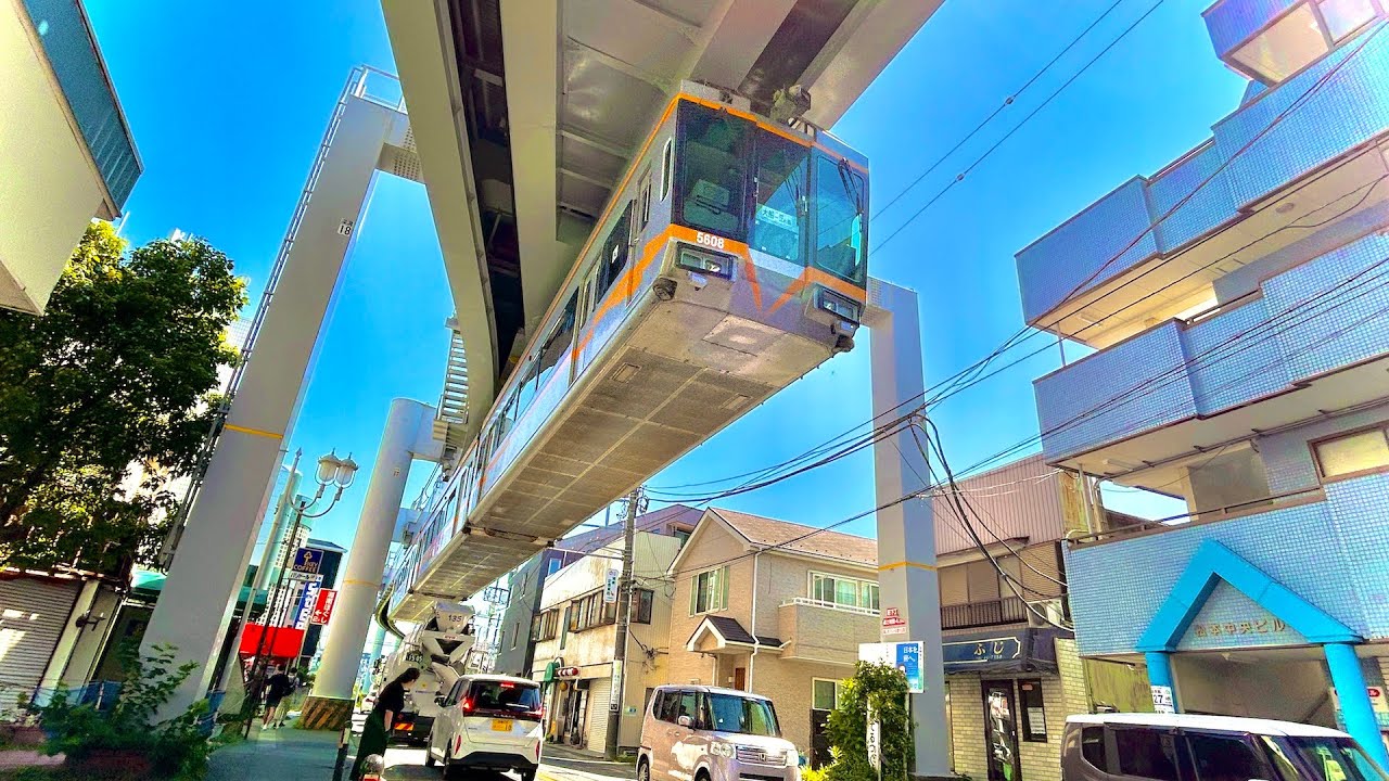 🇯🇵 Захватывающе!!! Американские горки и перевернутый поезд в ЯПОНИИ | Shonan Monorail Enoshima