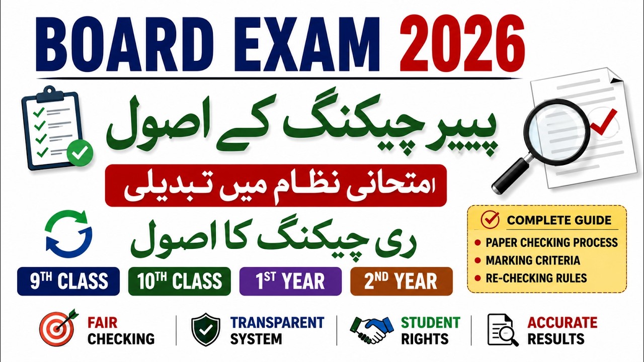 Board Exam 2026 Paper Checking Rules | Rechecking Policy|New Exam System | 9th, 10th, 1st & 2nd Year