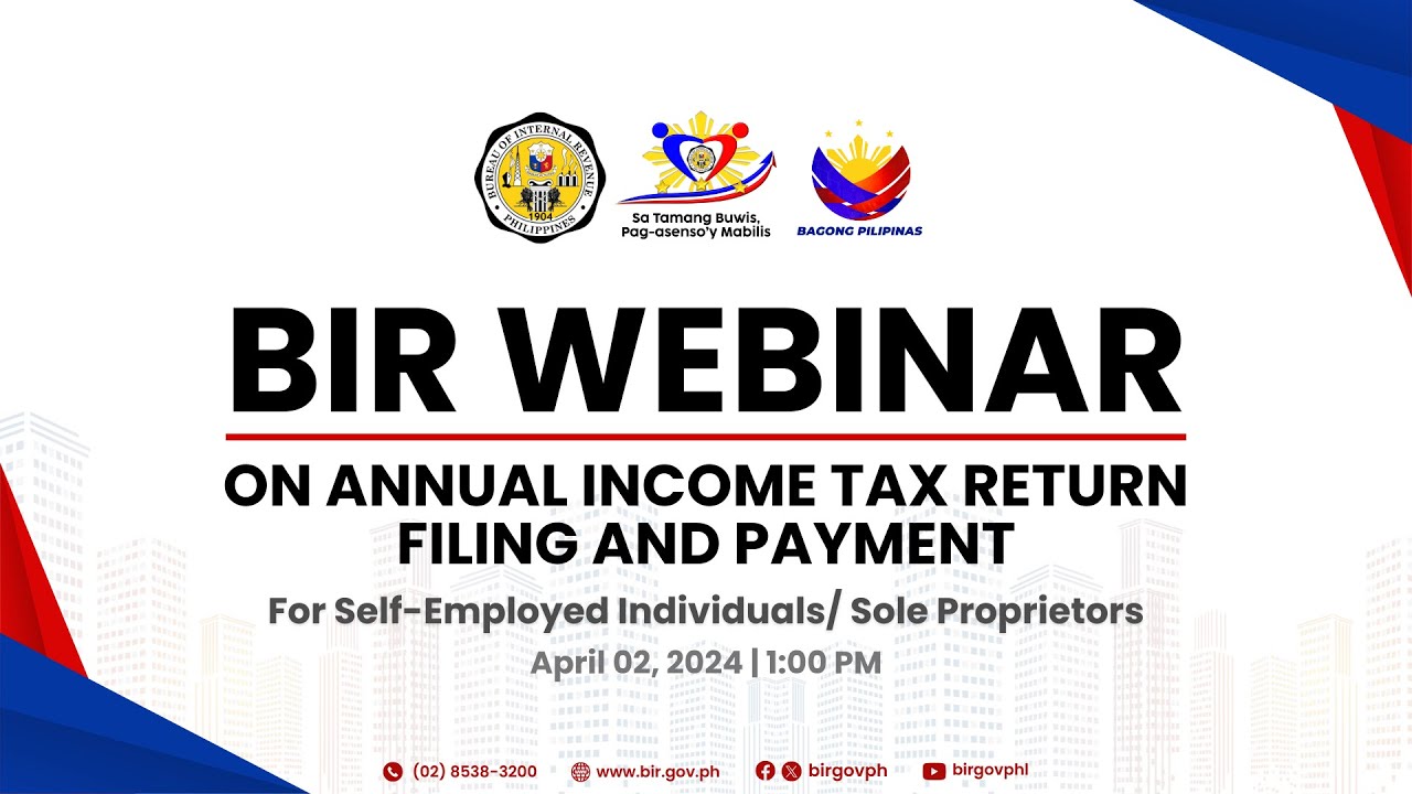 Webinar on AITR Filing and Payment - Self-Employed Individuals/Sole Proprietors