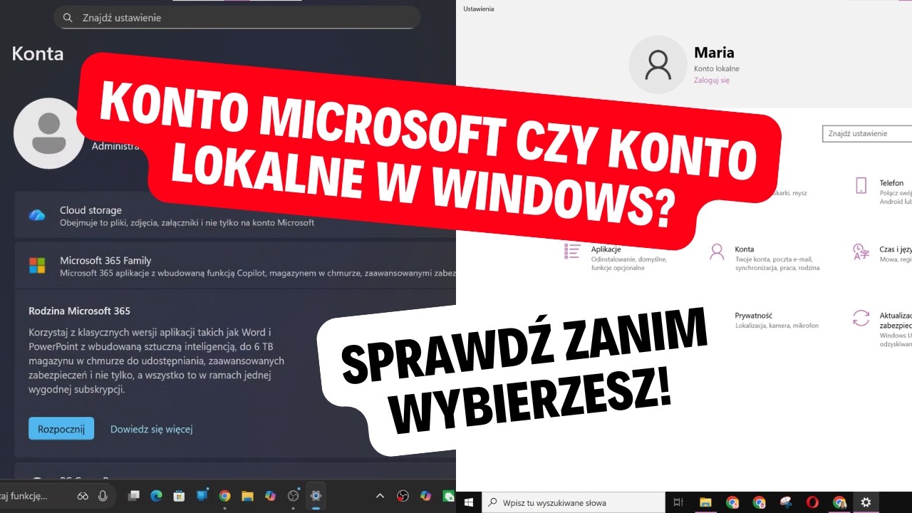 Konto Microsoft czy lokalne w Windows? Plusy i minusy które musisz znać