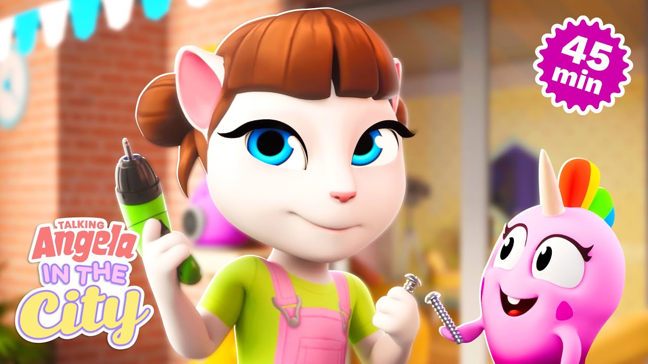 Angela's Life Hacks 🌆 Talking Angela: In The City Cartoon Compilation