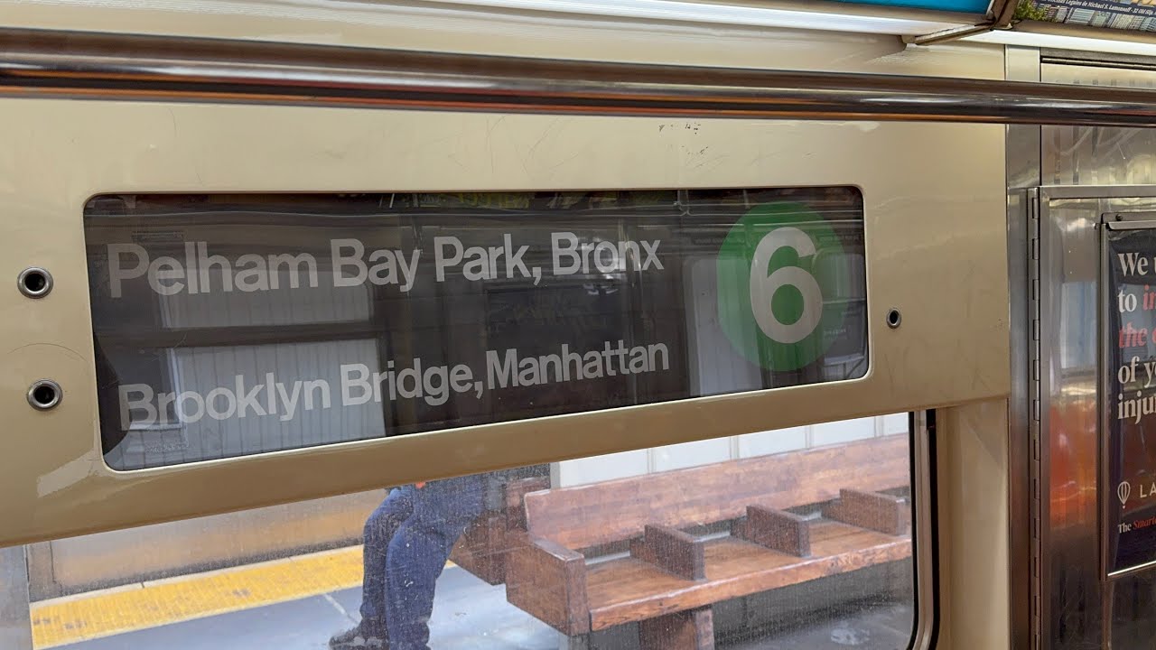 IRT Lexington Av Local: R62 (6) Train [Pelham Bay Park to Brooklyn Bridge-City Hall]