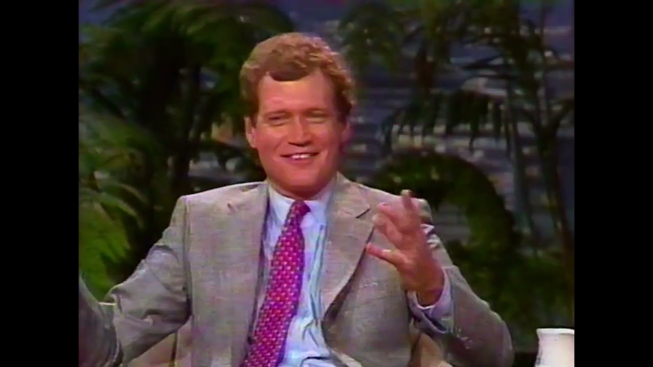 David Letterman on Tonight Show Johnny Carson 1980s KCST San Diego