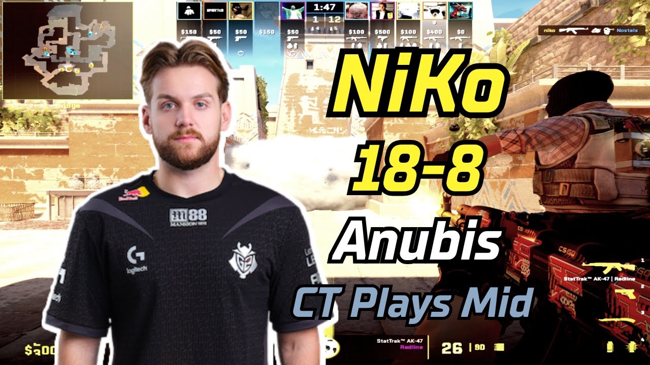 CS2 POV | NiKo (18-8) (anubis) | FACEIT Ranked | March 3, 2024 #cs2 #demo #g2 #pov