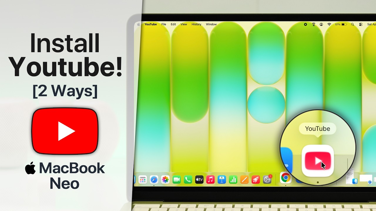 MacBook Neo: How to Install YouTube App!