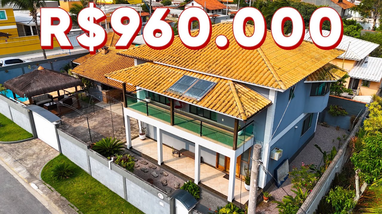🏡 INCRÍVEL CASA COM PISCINA, ÁREA GOURMET E VISTA PARA O MAR NO BARROCO, ITAIPUAÇU - MARICÁ!