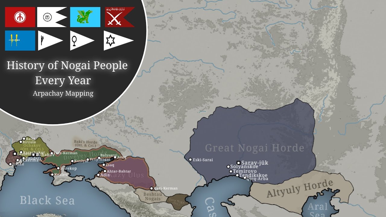 History of Nogai People, Nogais || Every Year || Mapping