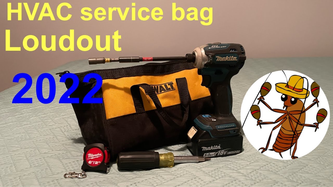HVAC tool bag loudout / beginners service bag