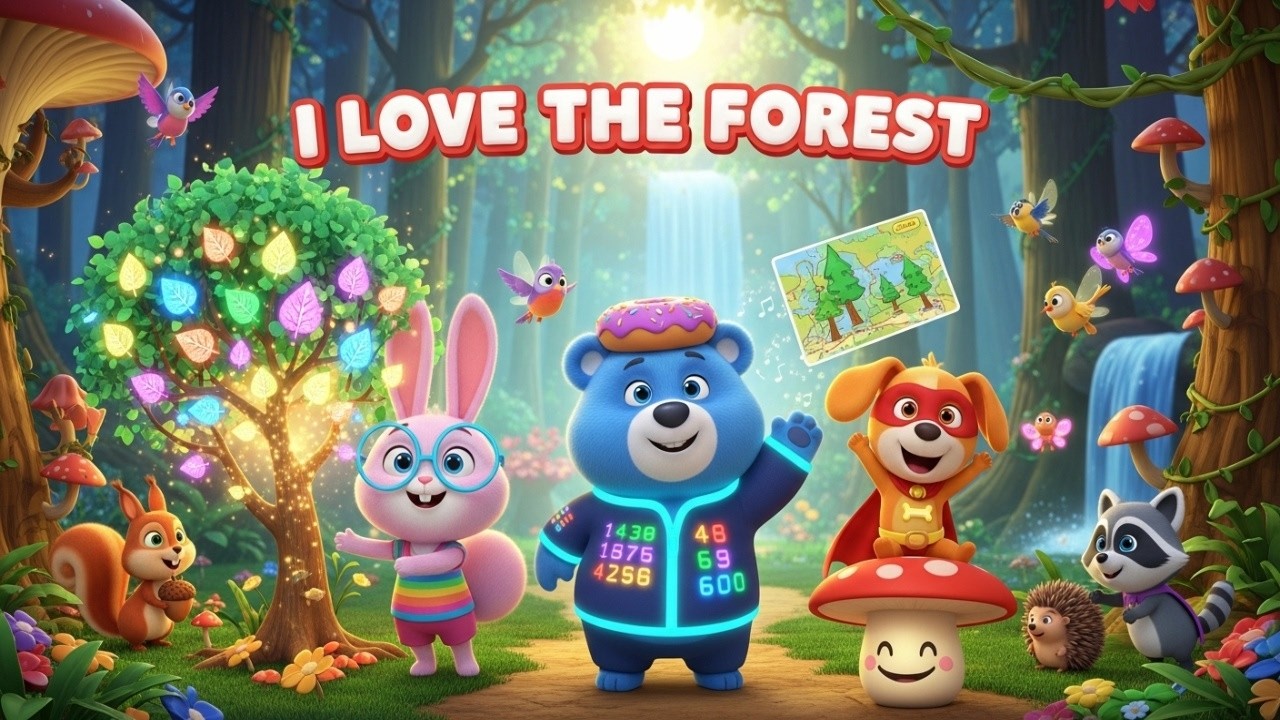I Love the Forest 🌳🐿️ Fun Kids Song 🎶 Explore Nature | Children Music Adventure 🌿🎵
