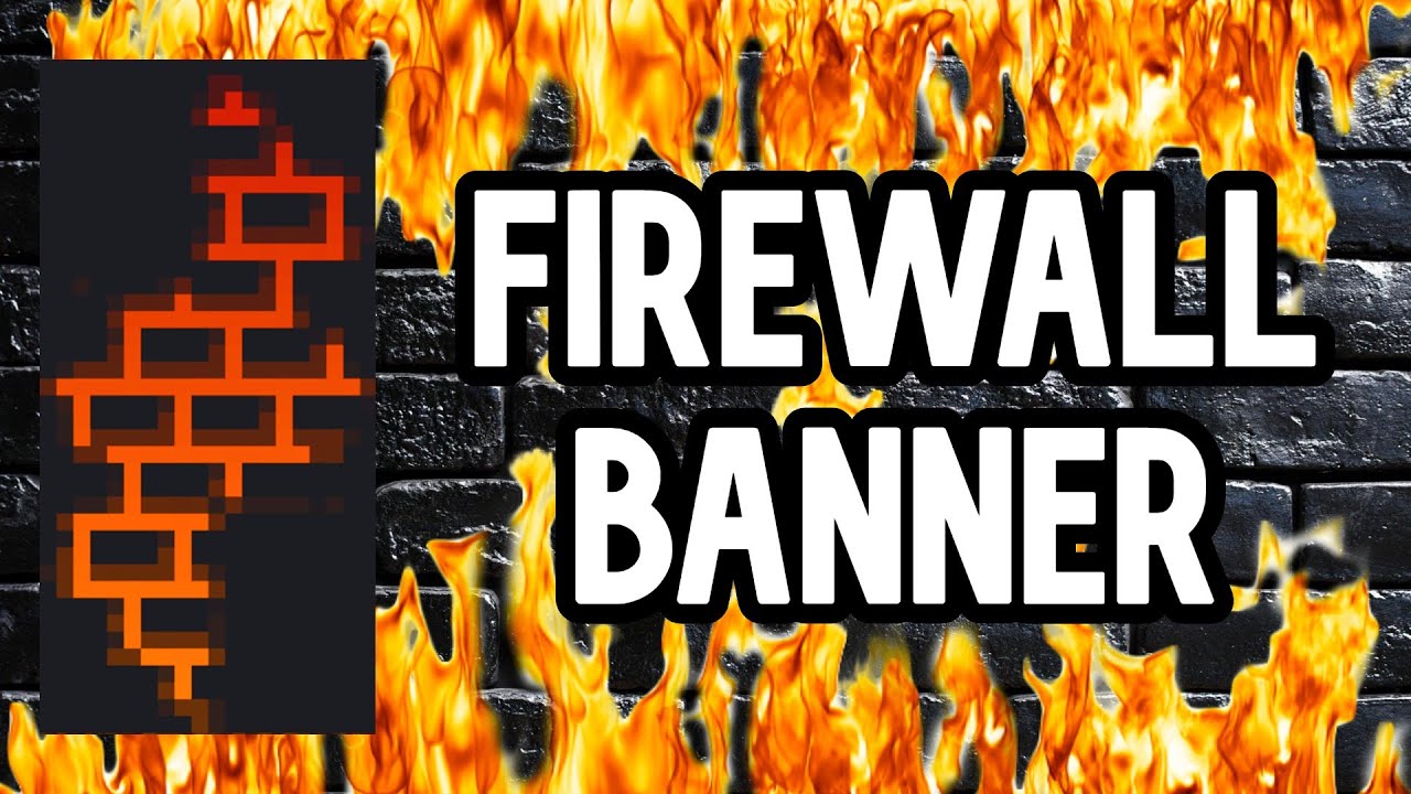 Minecraft - How to make a FIRE WALL Banner!