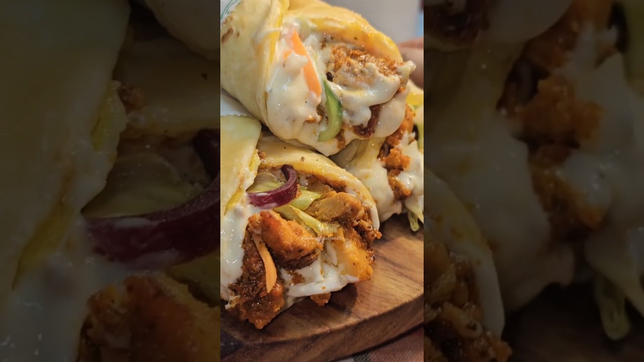 Chicken Tikka Roll Recipe 🌯