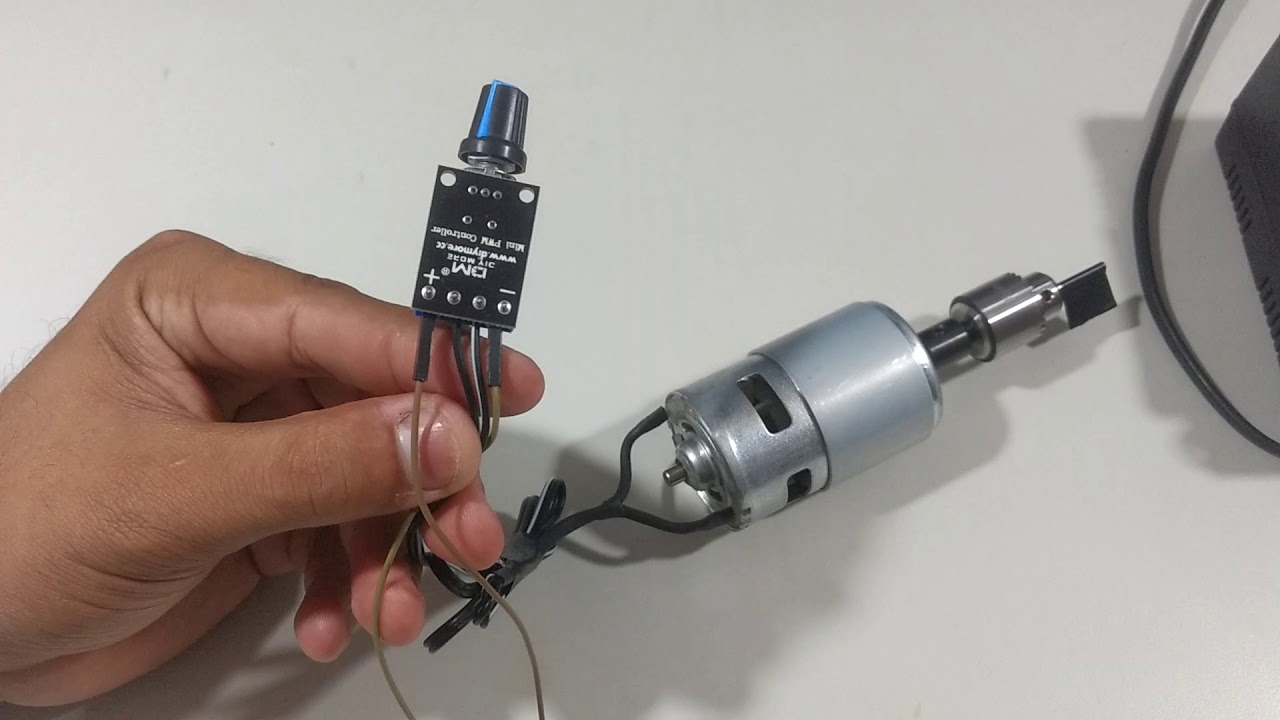 Testando Controlador De Velocidade Motor Pwm Dc 5V a 16v 10a