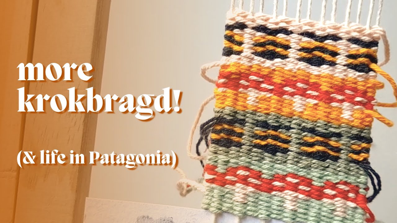 Krokbragd technique: how to weave mushrooms and bees motif on a frame loom + a bit about me 🧶 🤓