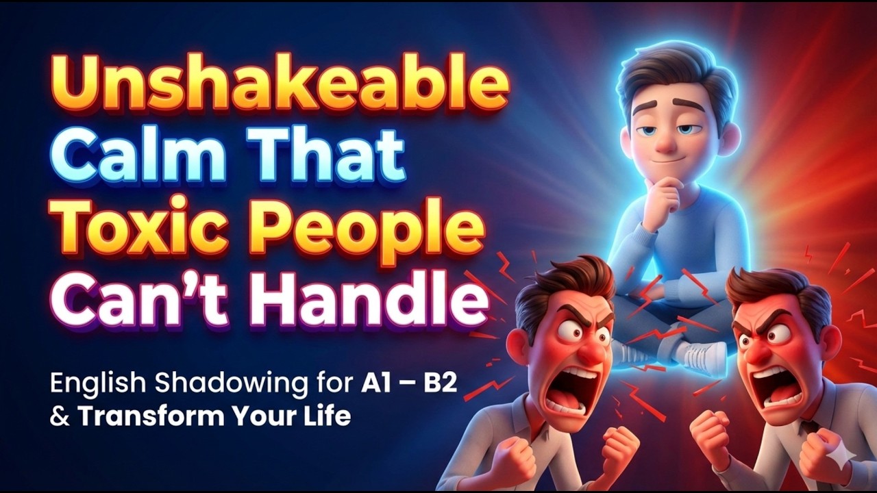 Unshakeable Calm That Toxic People Can’t Handle || English Shadowing for A1 – B2