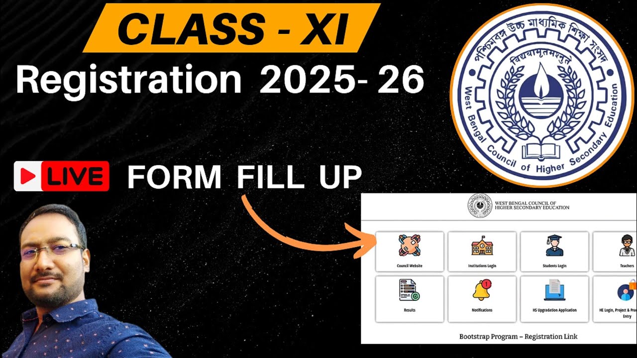 Class XI Registration 2025-26 Form Fill Up | H.S Registration Form Fill Up 2025-26