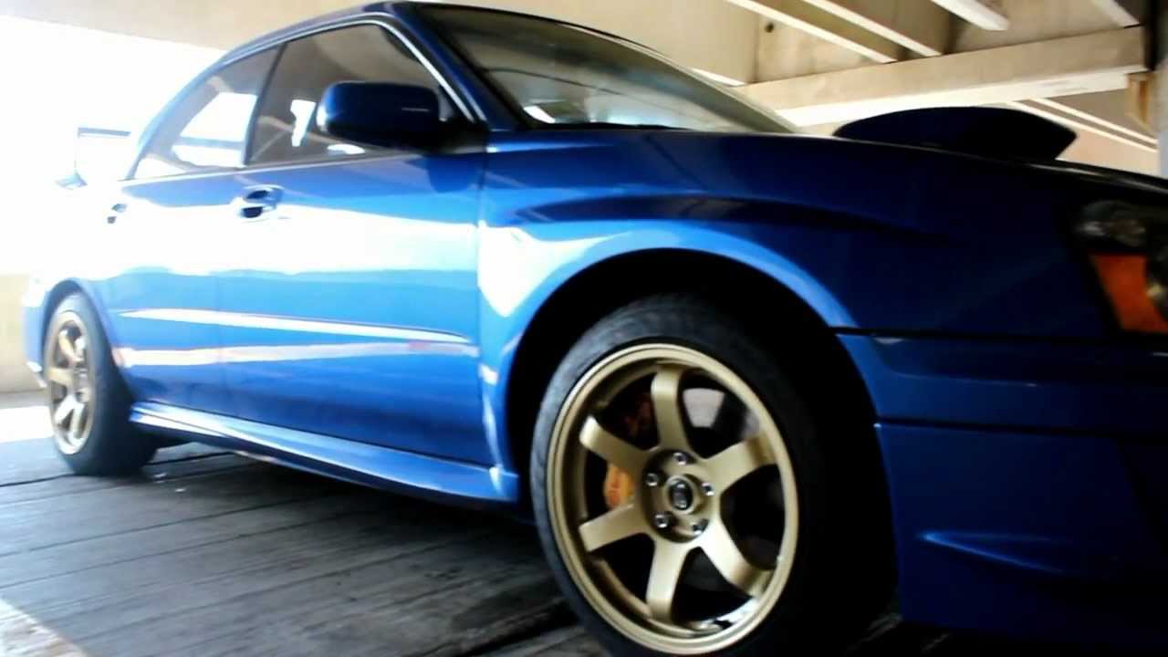 Gold Rota Grid Wheels on my STi