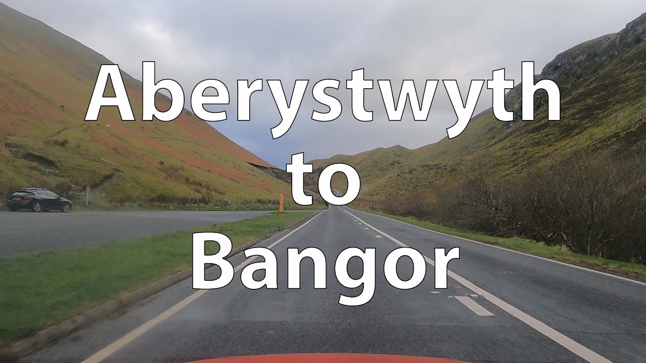[4K] Driving from Aberystwyth to Bangor (UK)