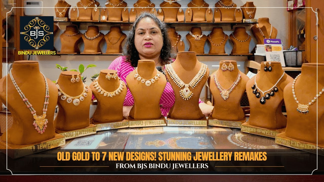 64. Old Gold to 7 New Designs! Stunning Jewellery Remakes at BJS | #bindujewellers