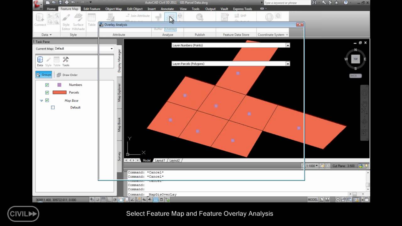 Create GIS Parcels Data from Scraps in Autodesk Civil 3D 2011