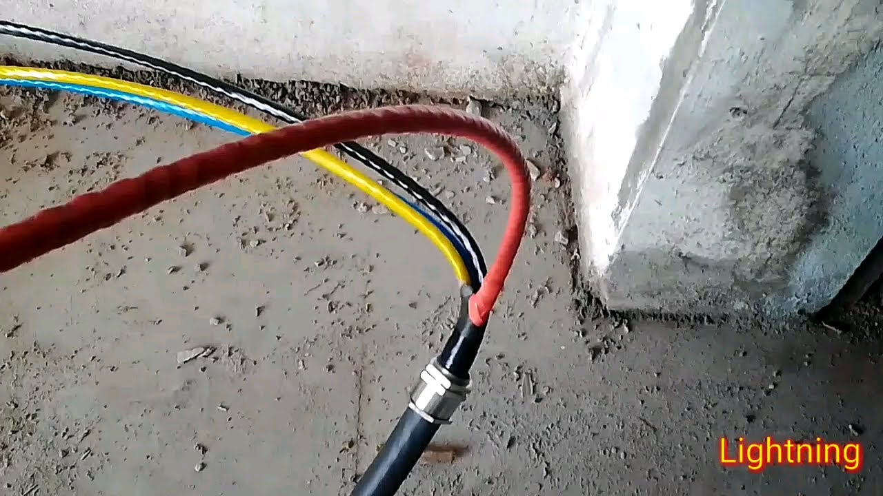 UG - Cable 3 phase service bus bar connection in tamil // panel board wiring // meter connection.