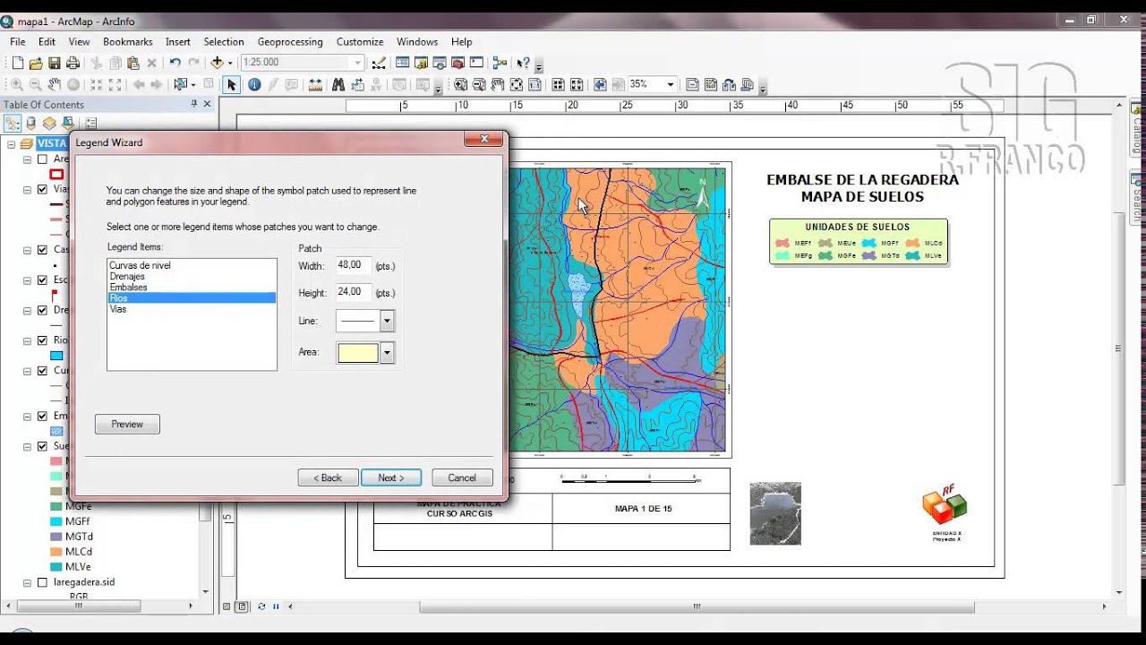 Tutorial ARCGIS Cap.5-10 Layout Insertar Convenciones