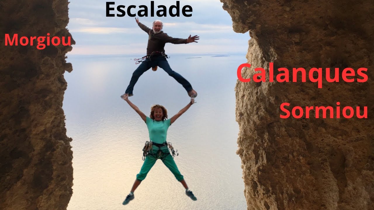 Belle escalade facile dans les Calanques de Sormiou et Morgiou, sud de la France