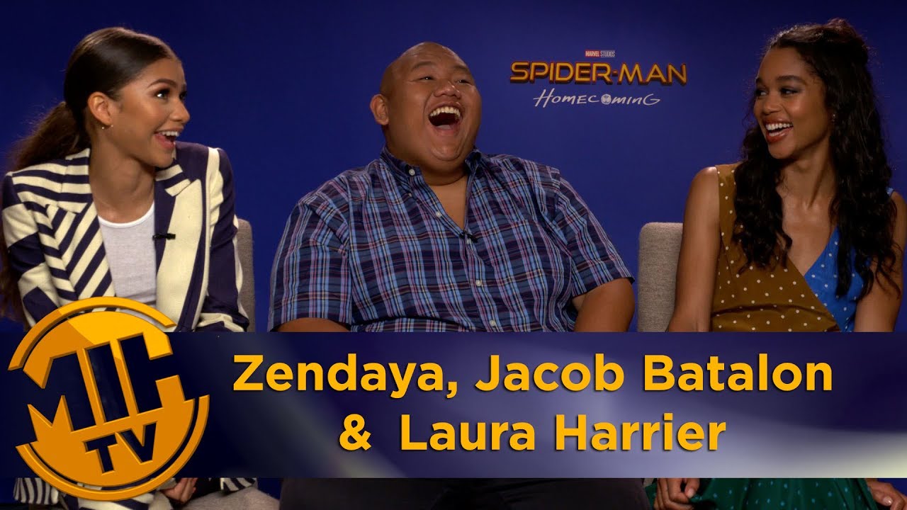 Zendaya, Jacob Batalon & Laura Harrier Spider-Man: Homecoming Interview