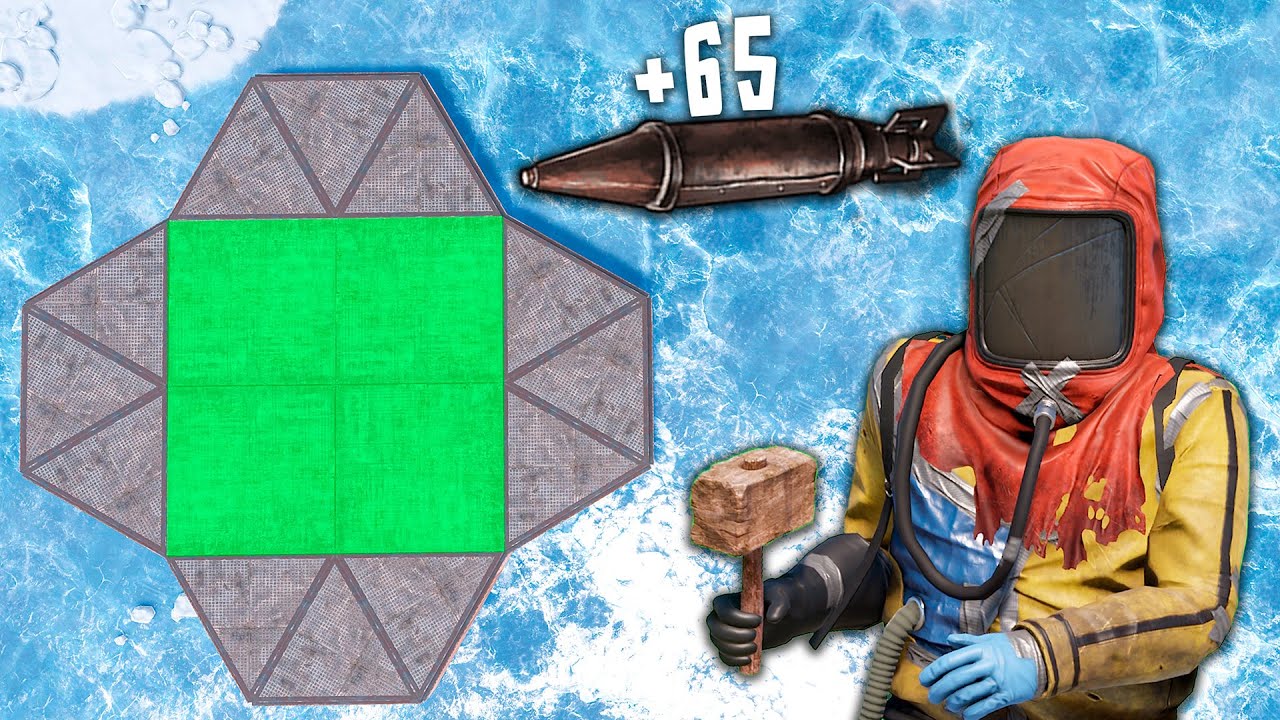 RUST - NEW PERFECT 2х2 BASE for SOLO/DUO/TRIO design +65 rockets