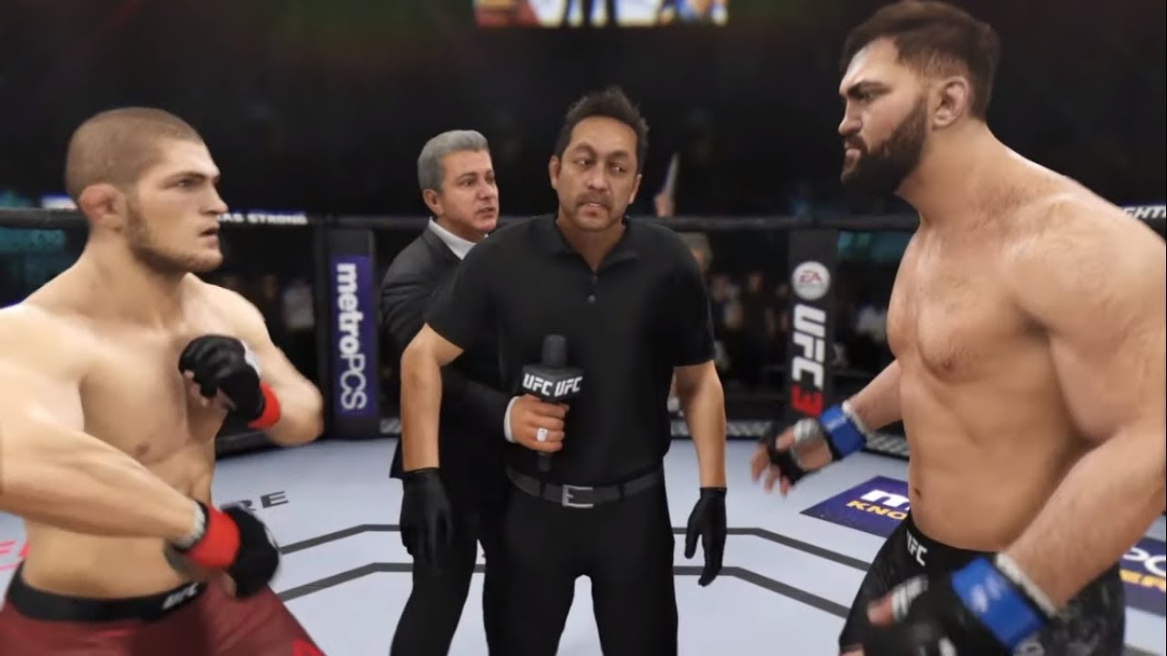 Khabib vs. The Pit Bull (EA Sports UFC 3) - CPU vs. CPU