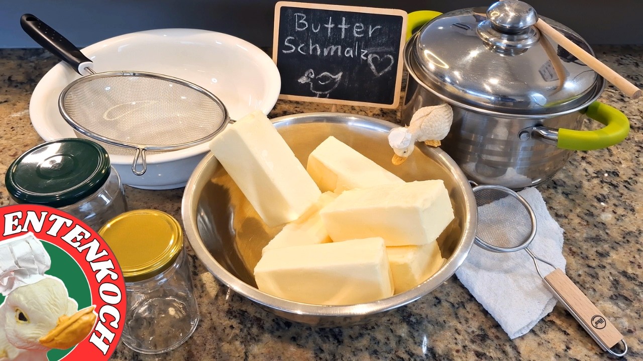 Butterschmalz - geklärte Butter - Ghee - ganz einfach selber machen