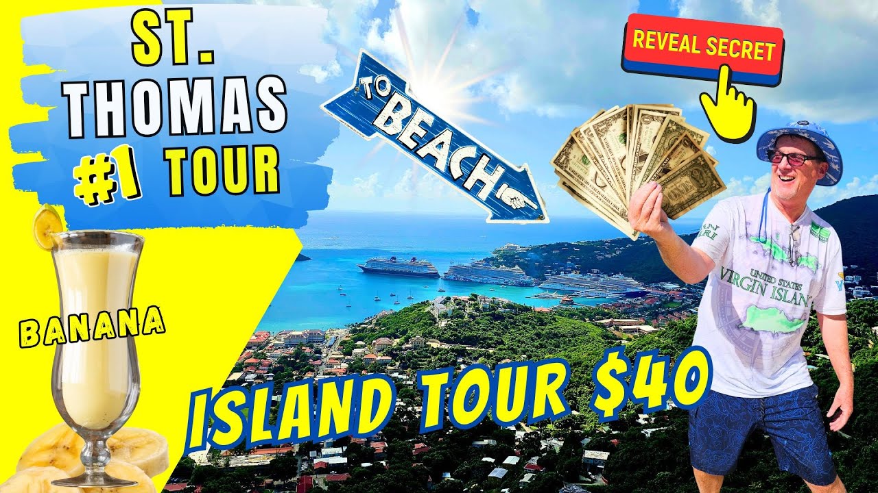 St Thomas Number One Tour  - 6 Hour Tour $40