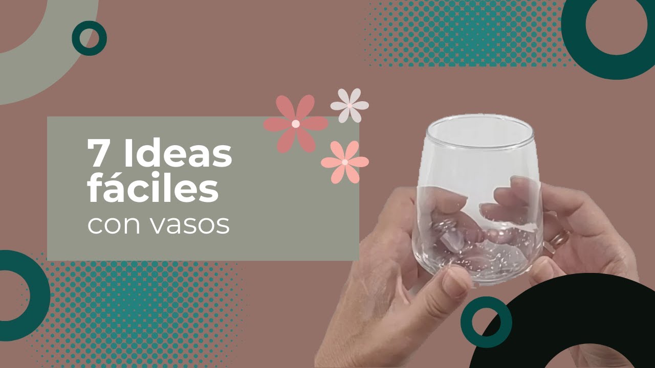 7 IDEAS fáciles para darle otros USOS a tus VASOS - MANUALIDADES - RECICLAJE