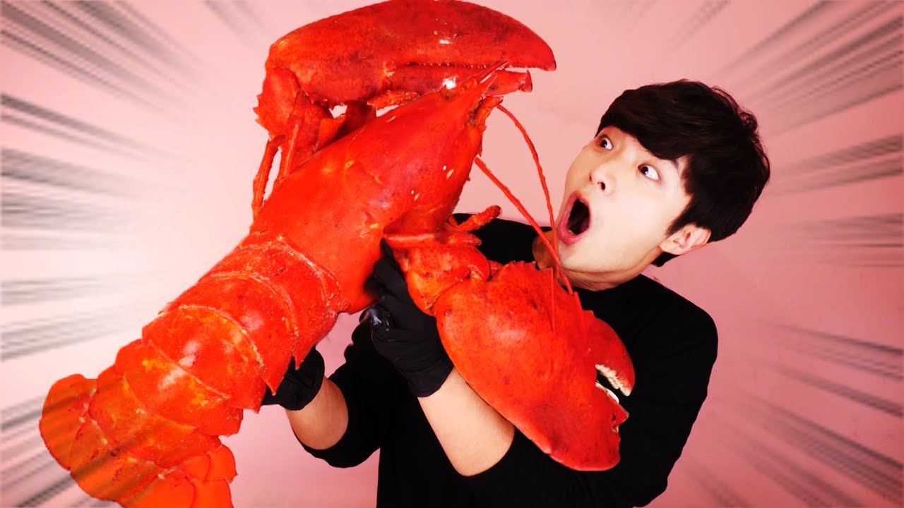RUS SUB) Гигант э Равш. 4KG Ешь Mukbang 🦞Giant King Lobster 4KG Eat Korean ASMR 후니 Hoony Eatingsound