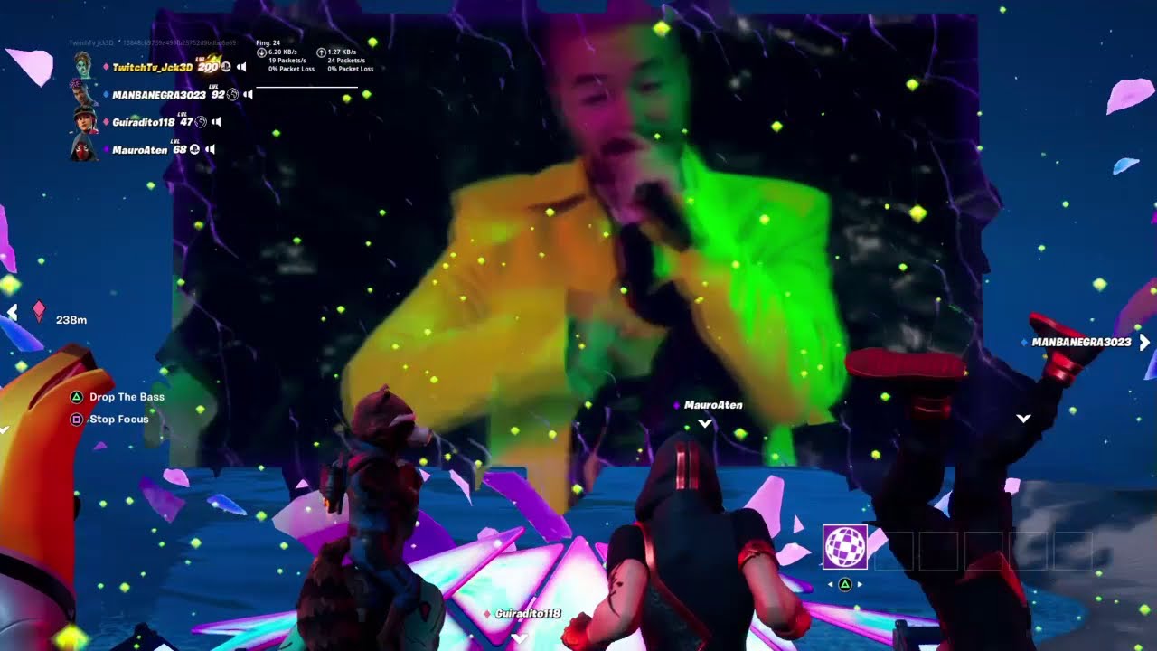 Fortnite* J Balvin afterlife party Royale full event