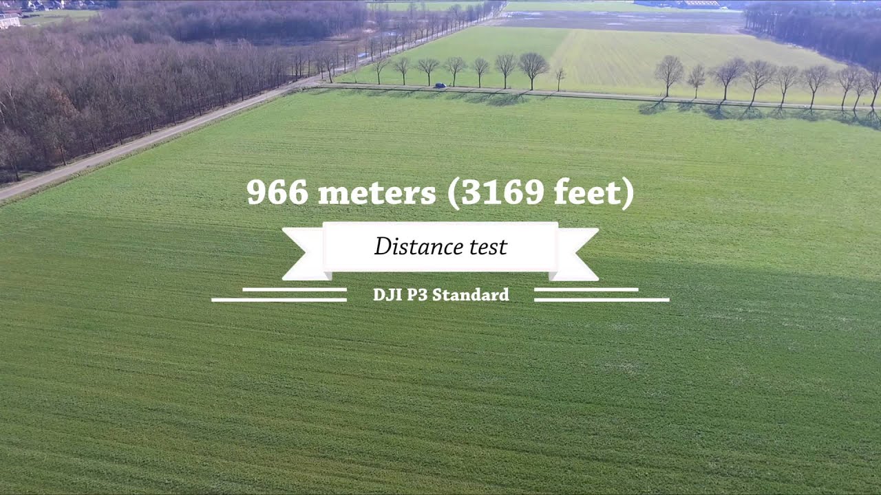DJI Phantom 3 Standard Distance (966m.) and Height (182 m.) Test