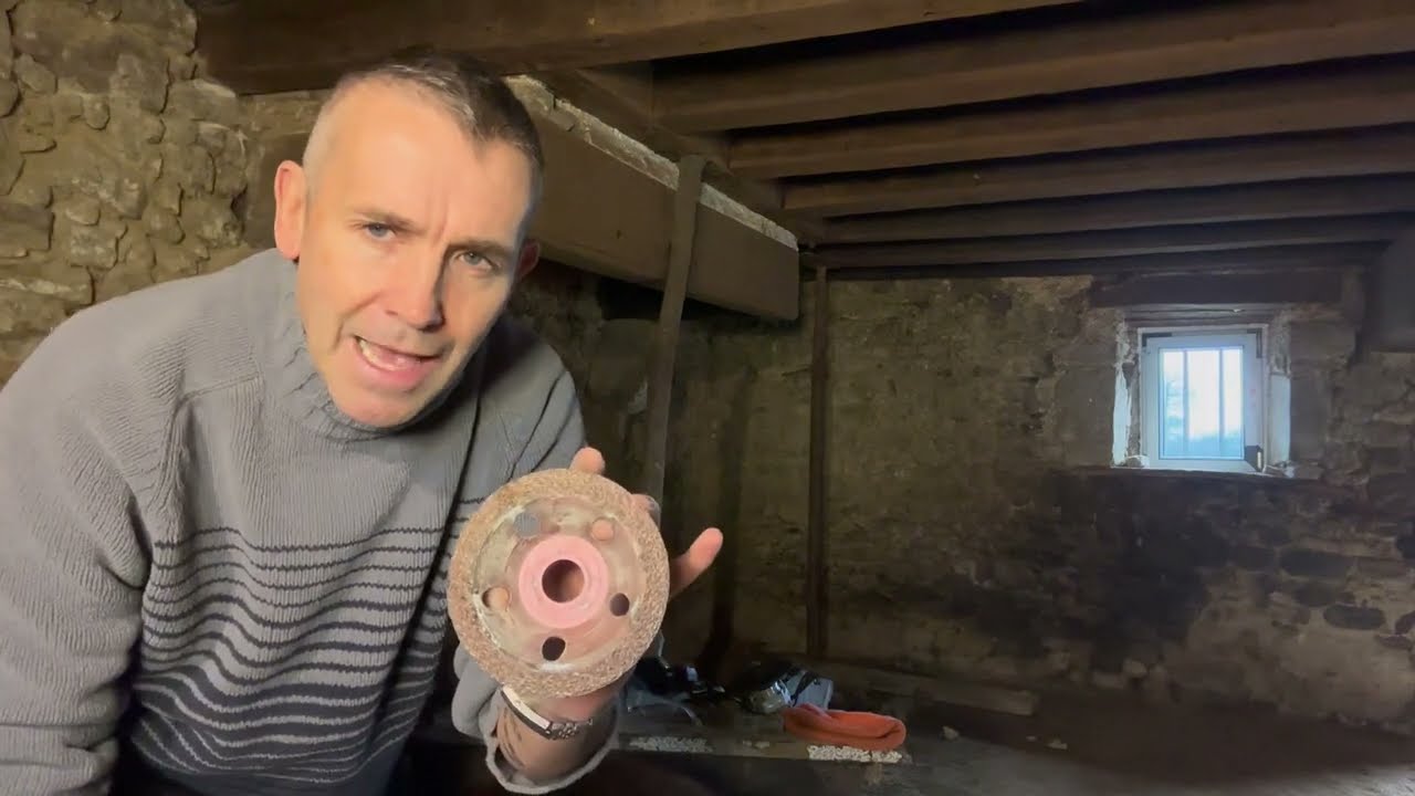 How To Restore 300 Year Old Oak Beams At My Old French Farmhouse Using A Grinder, Sweat Equity