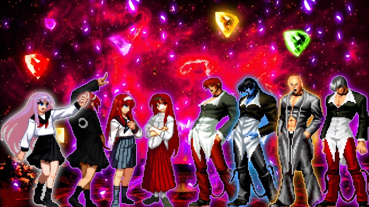 [KOF Mugen] Akiha Team VS. Crazy Iori Team