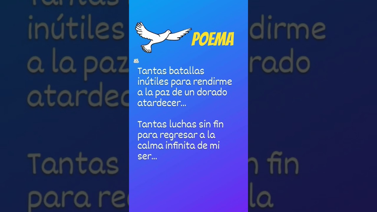 Un Poema de Paz para ti &hearts;️ #poesia #amor #poemas #luz #love