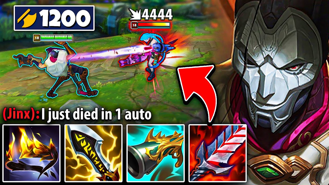 I BROKE THE JHIN ATTACK DAMAGE RECORD! (1200 AD = ONE SHOT AUTOS)