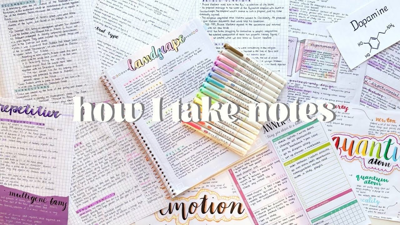 Comment prendre des notes efficacement : le code couleur (sp&eacute;cial archi)