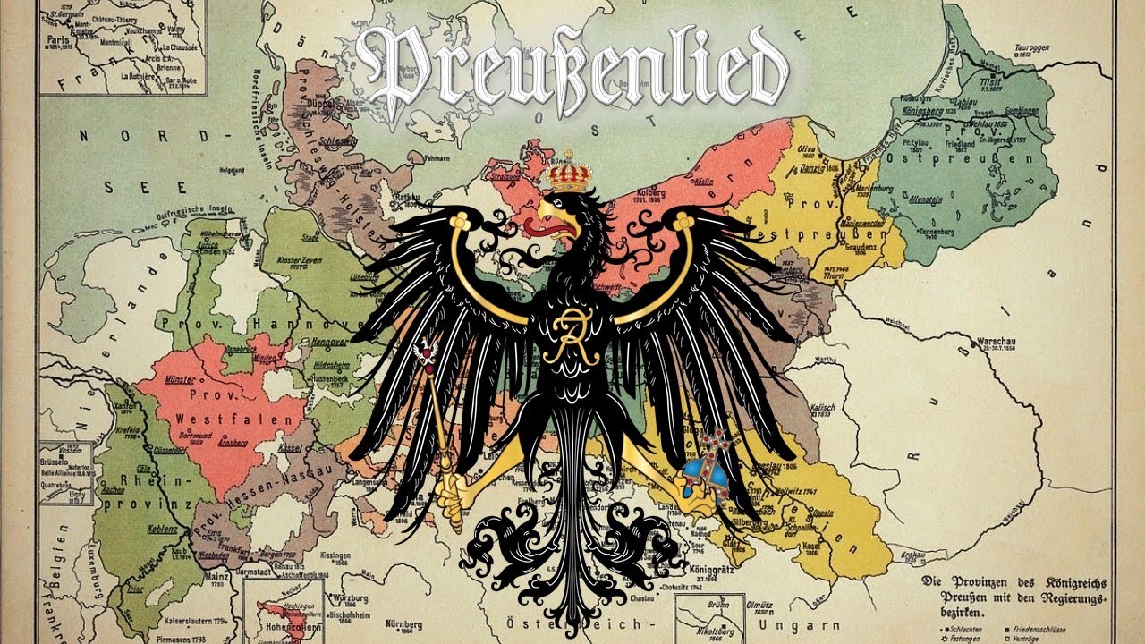 Das Preußenlied - National Anthem of Prussia - Alle 7 Strophe - Piano+Lyrics